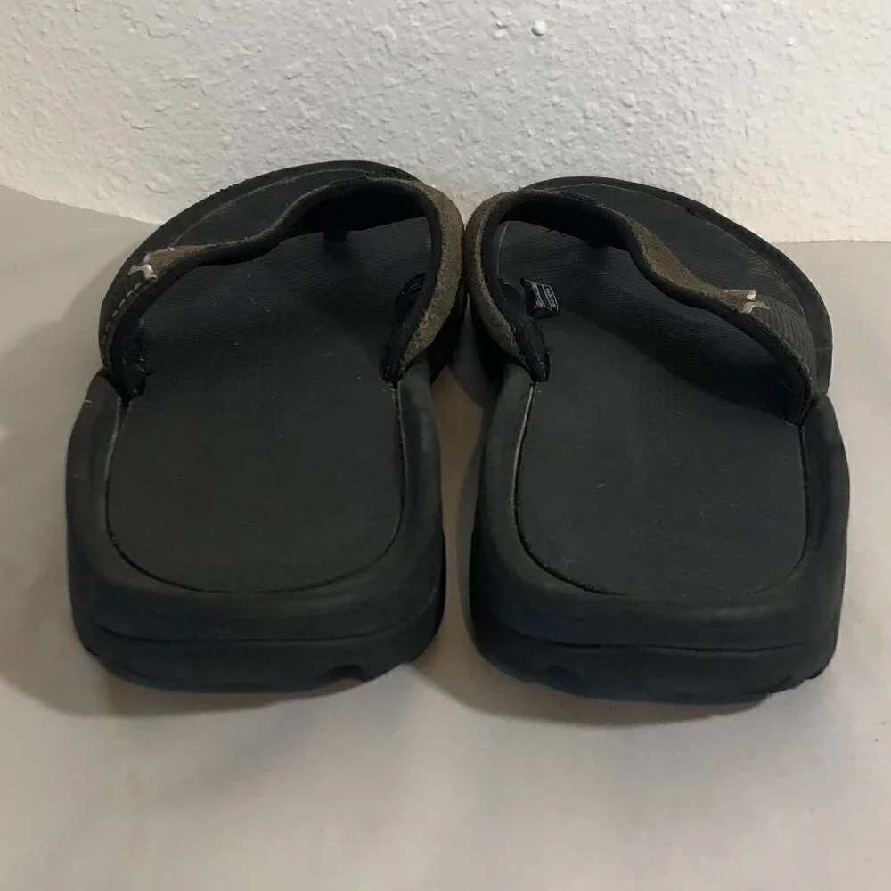 TEVA Flip Flop Sandals Men's Size US13 Brown Black 4136 Beach Sandal Shoes